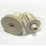 Kit comando y contera estor enrollable tubo de 43mm beige