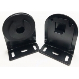 Soportes para estores enrollables tubo de 43mm negro