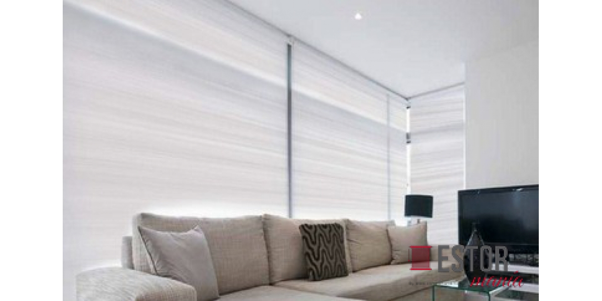 Cortinas enrollables de screen Sun Glass 5 Bicolor C-Glaciar