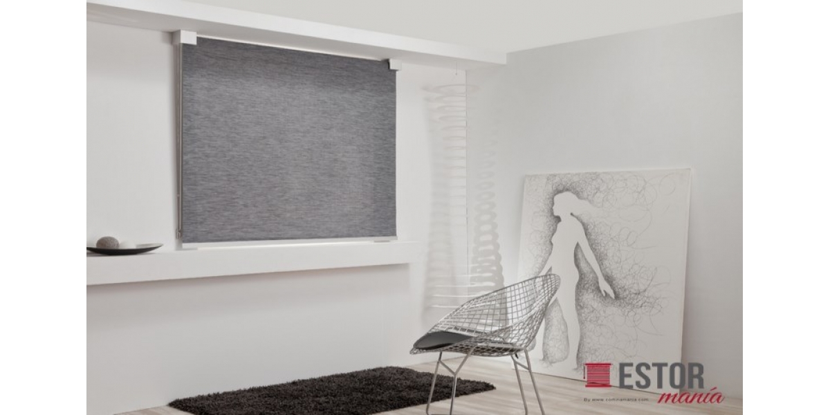 Estores enrollables traslúcidos Elegance Gris
