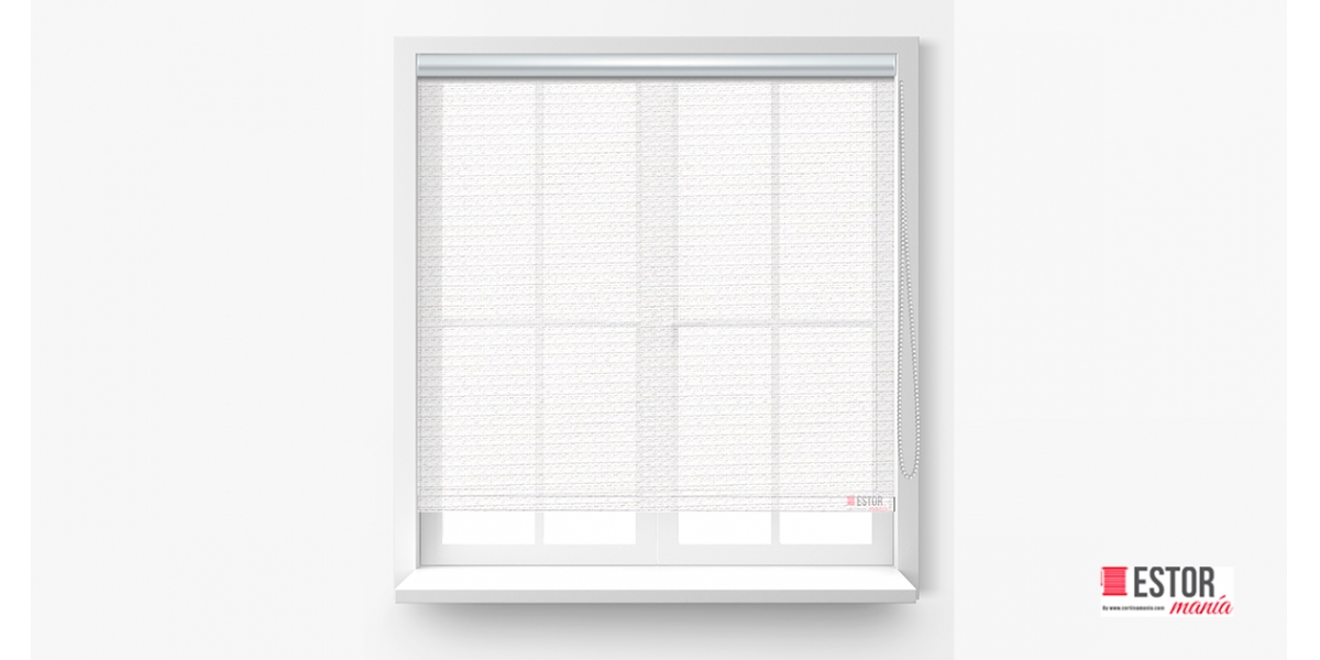 Estores enrollables Diamantescreen Blanco