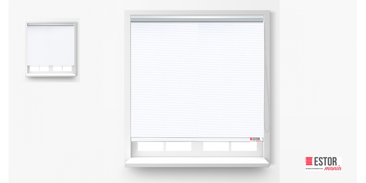 Estor enrollable opaco lino OP-03