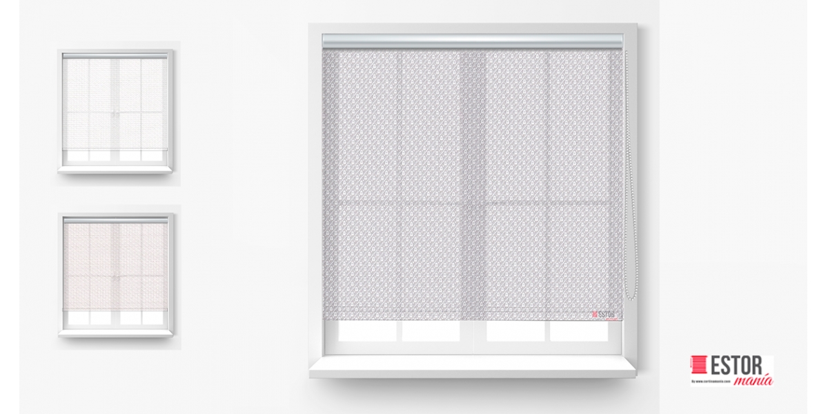 Estores enrollables Diamantescreen Blanco - Perla