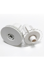 Kit comando y contera estor enrollable tubo de 43mm blanco