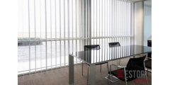 Cortinas lamas verticales de screen Luxe Confort 1000 Lino-Perla