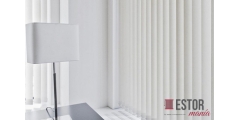 Cortinas lamas verticales de screen Luxe Confort 1000 Lino-Perla