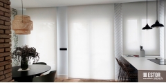 Estores enrollables screen Luxe Visión 3000 Blanco-Lino