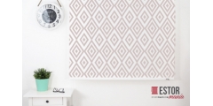 Estores enrollables estampados Astrid Mosaic Gris