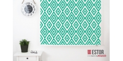 Estores enrollables estampados Astrid Mosaic Verde