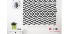 Estores enrollables estampados Astrid Mosaic Gris