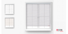 Estores enrollables screen Sun Glass 10 Blanco-Perla