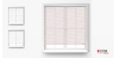 Estores enrollables screen Sun Glass 5 Blanco-Lino