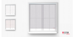 Estores enrollables Diamantescreen Blanco - Perla