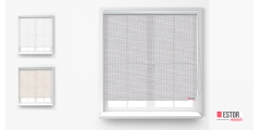 Estores enrollables screen Luxe Confort 1000 Blanco-Perla