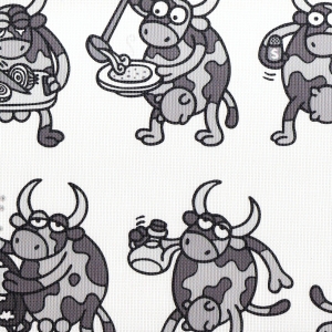 Estor Enrollable Kukuxumusu Vacas Cocina Gris