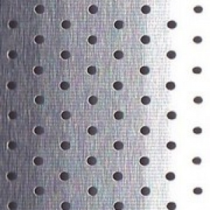 Persianas venecianas de aluminio perforada plata 50 mm